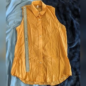 American Apparel sheer cotton sleeveless blouse, size xs/s